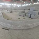 株洲 芝麻白异形坐凳，自然面光面弧形加工