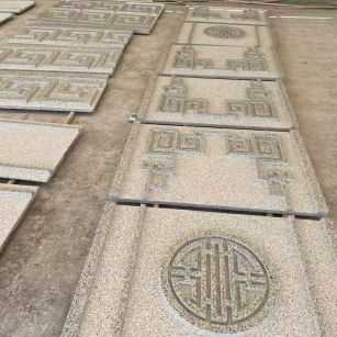 株洲 白麻花岗岩外墙立面雕刻板