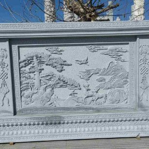 株洲 芝麻白大型照壁，屏风，影壁