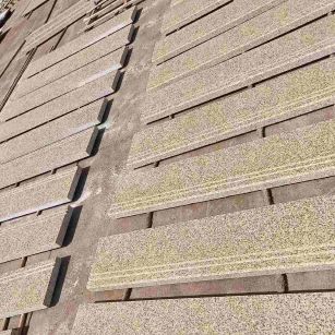 株洲 黄金麻花岗岩光面楼梯踏步