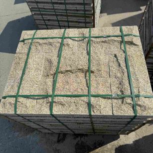 株洲 黄金麻花岗岩石材自然面蘑菇石成品