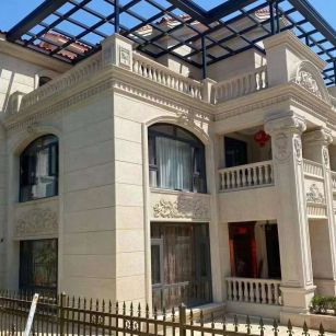 株洲 黄金麻花岗岩荔枝面别墅外墙干挂