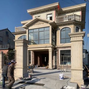 株洲 黄金麻花岗岩荔枝面别墅外墙干挂私家专属