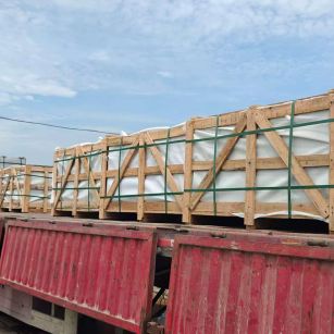 株洲 芝麻白花岗岩地铺石出口专车-泰国游