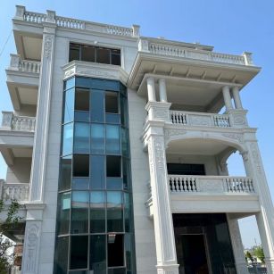 株洲 白麻花岗岩别墅外墙干挂效果展示