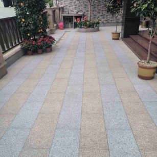 株洲 黄金麻白麻荔枝面庭院铺装展示