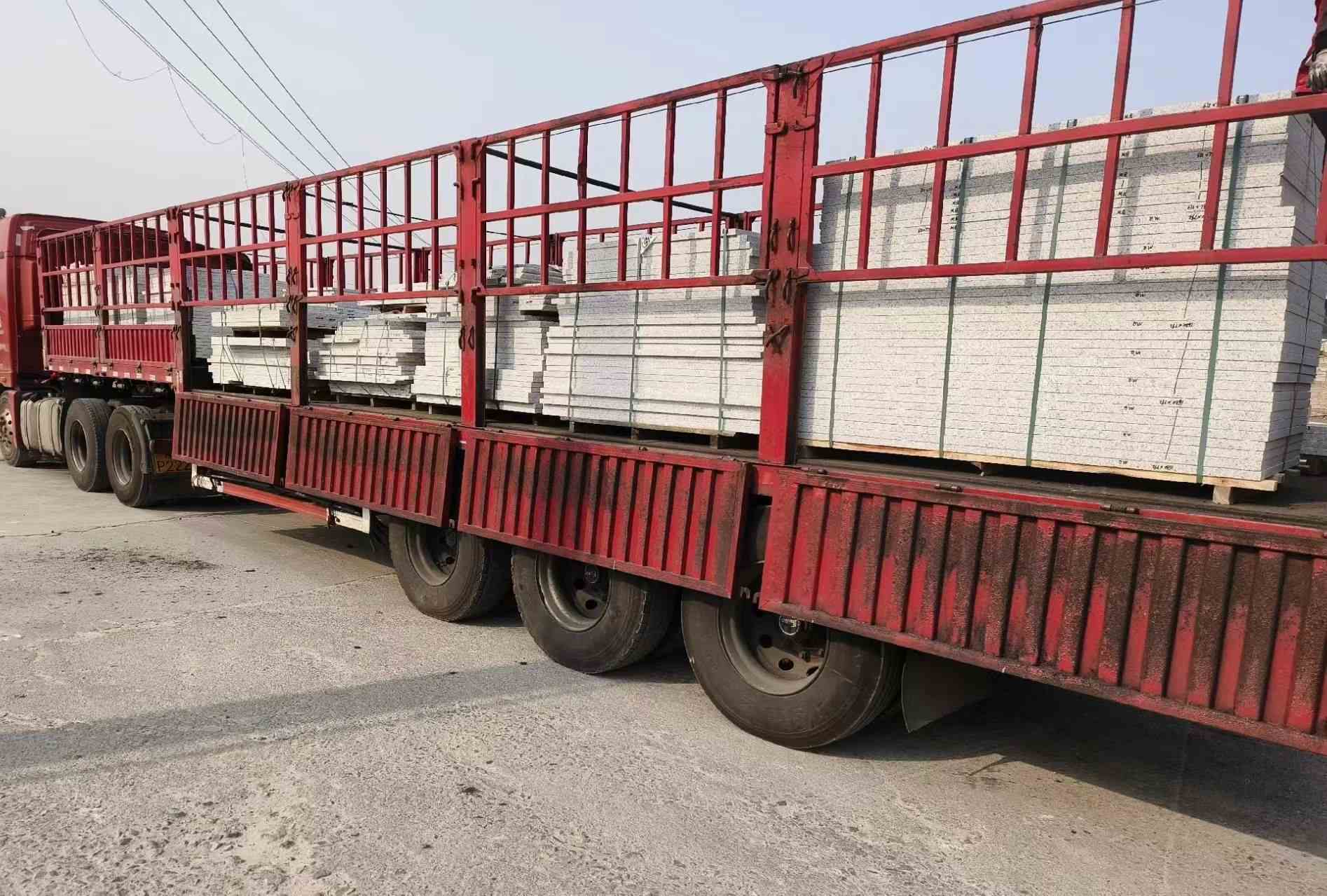 株洲 白麻荔枝面外墙干挂，工厂装车日常