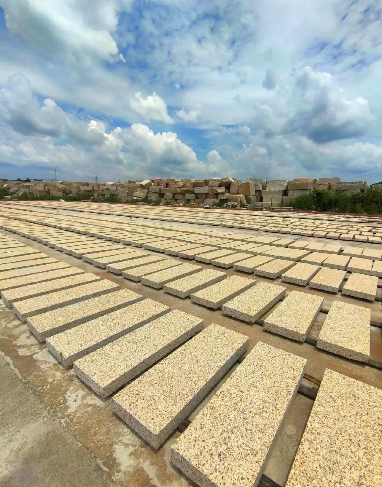 株洲 黄金麻荔枝面花岗岩石材地铺石防护中