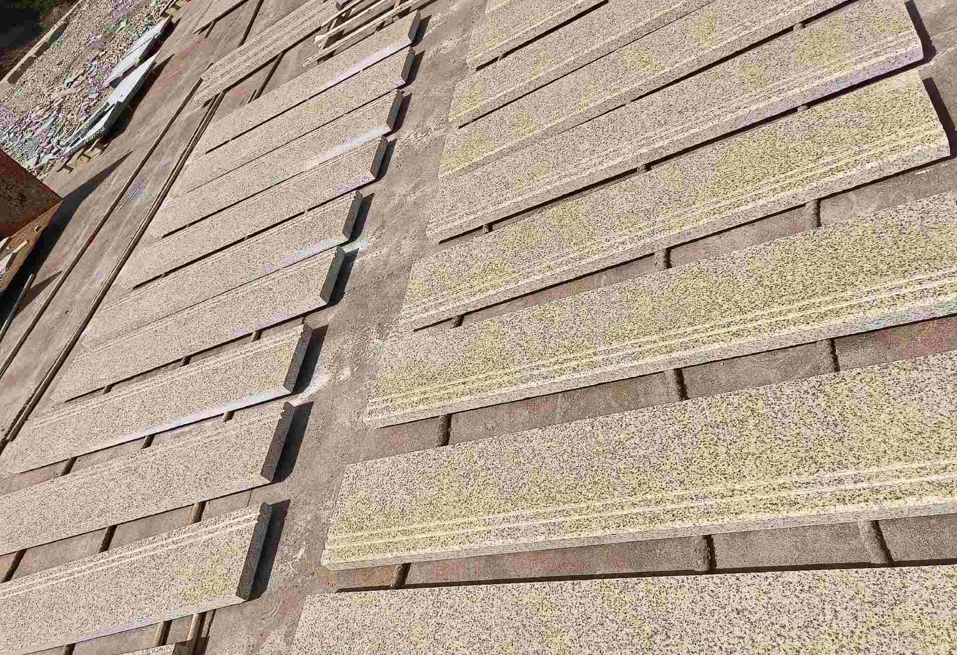 株洲 黄金麻花岗岩光面楼梯踏步