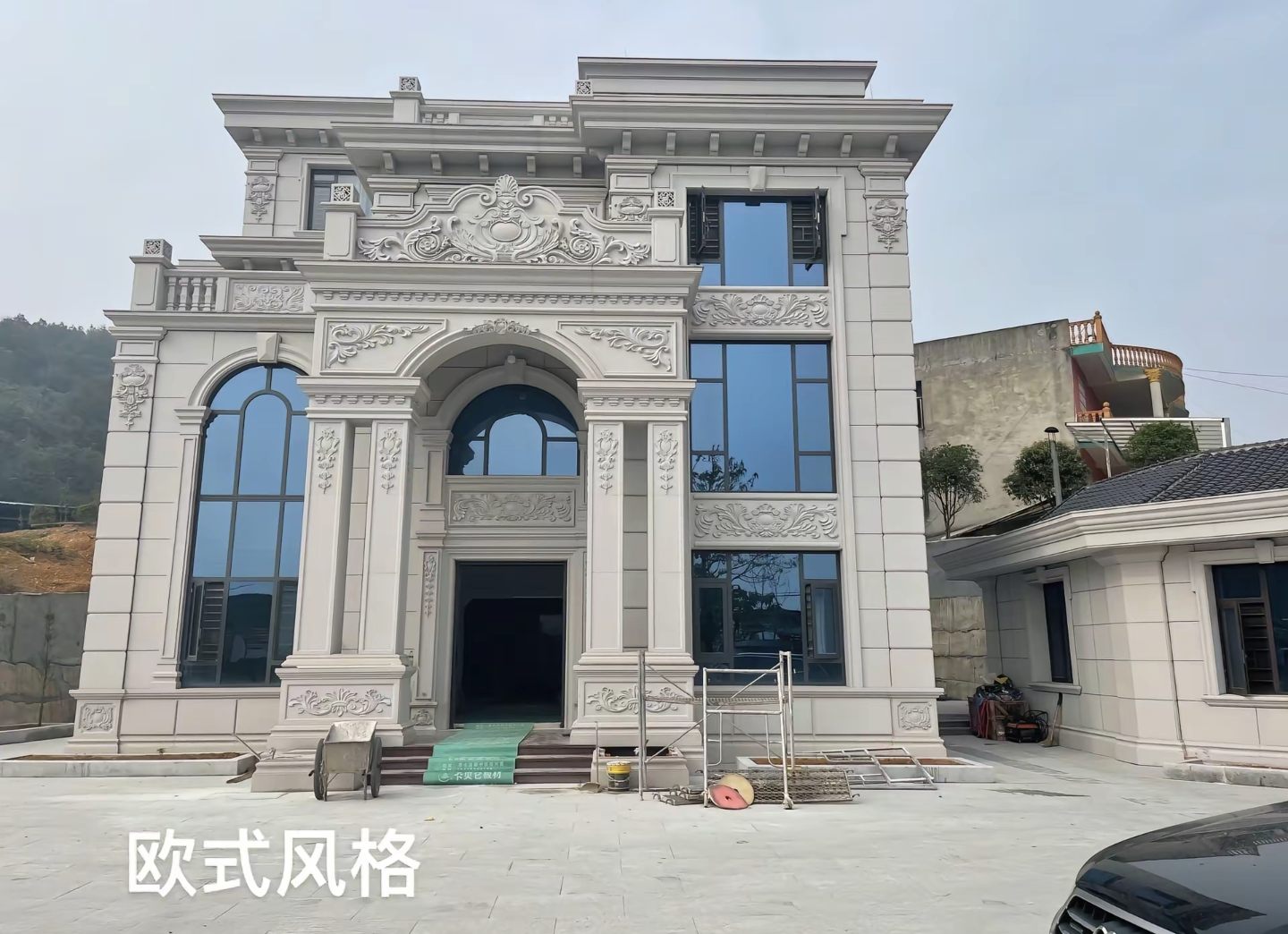 株洲 白麻花岗岩别墅外墙干挂