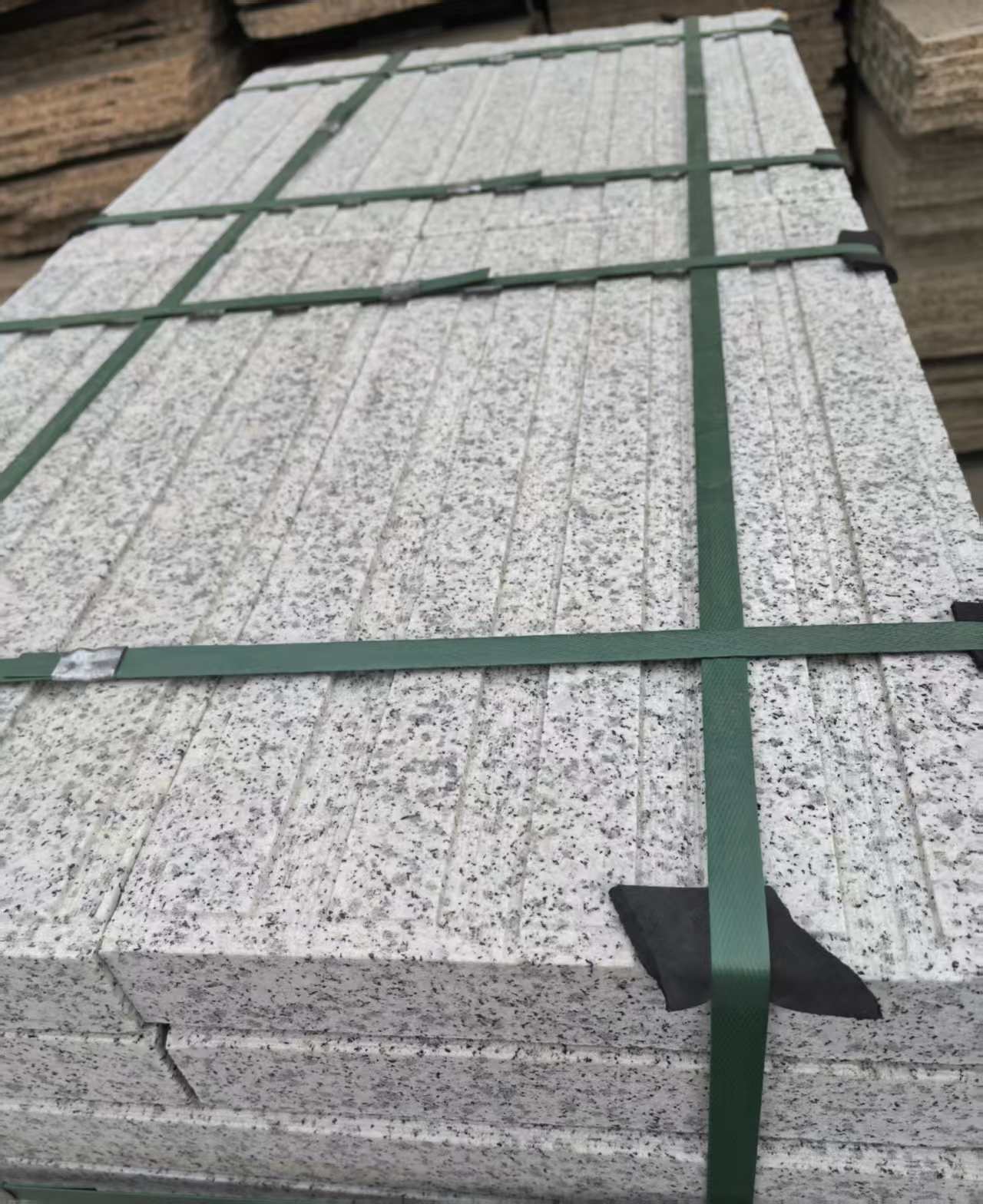 株洲 白麻花岗岩直行盲道石，盲条，地铺石