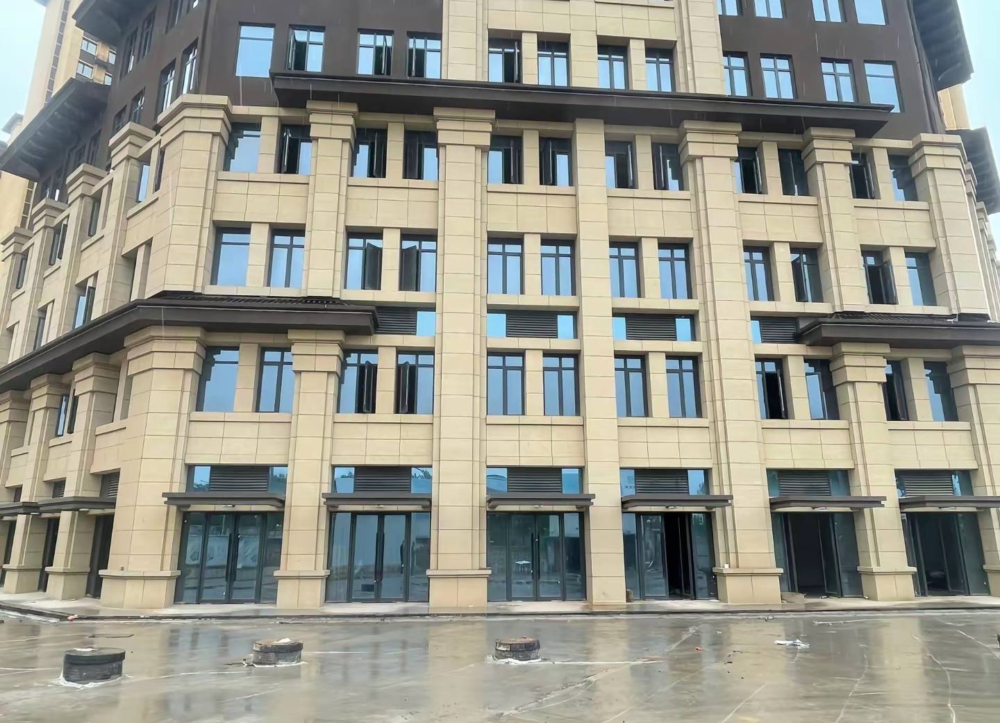 株洲 黄金麻花岗岩荔枝面小区外墙干挂