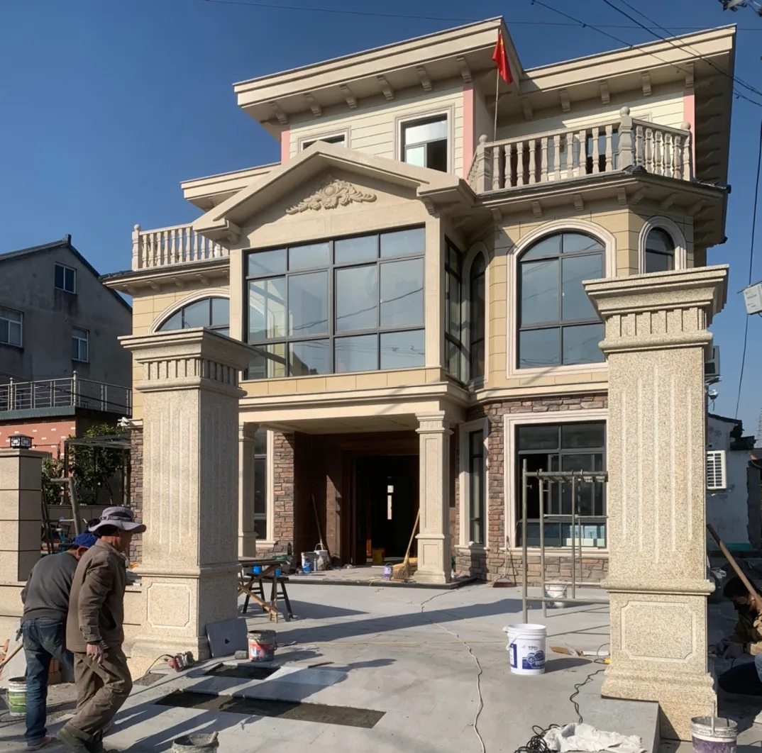 株洲 黄金麻花岗岩荔枝面别墅外墙干挂私家专属