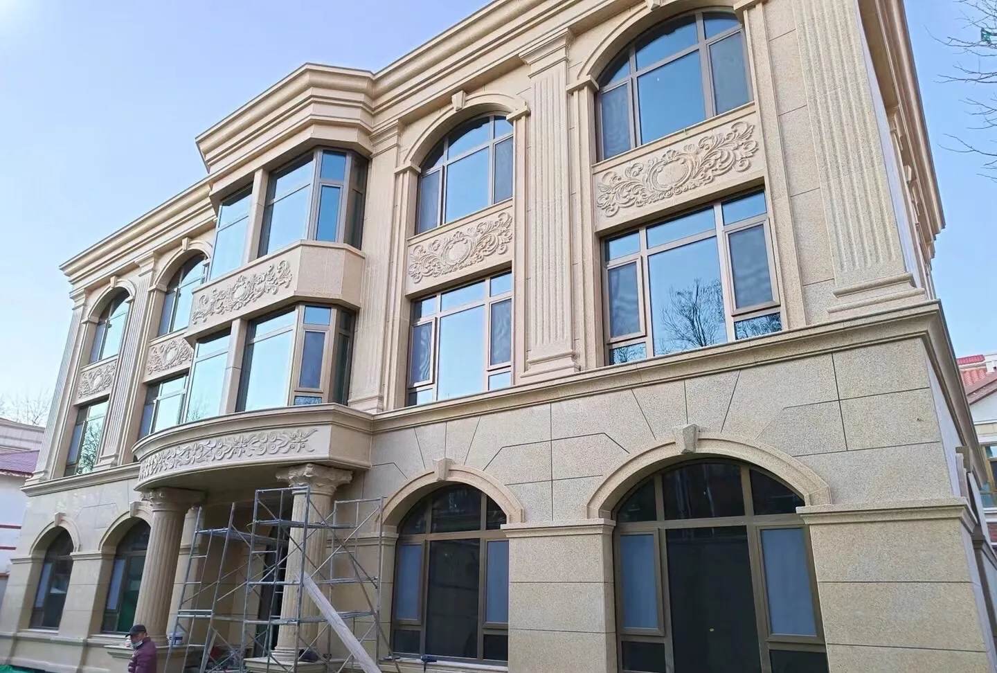 株洲 黄金麻花岗岩别墅外墙干挂