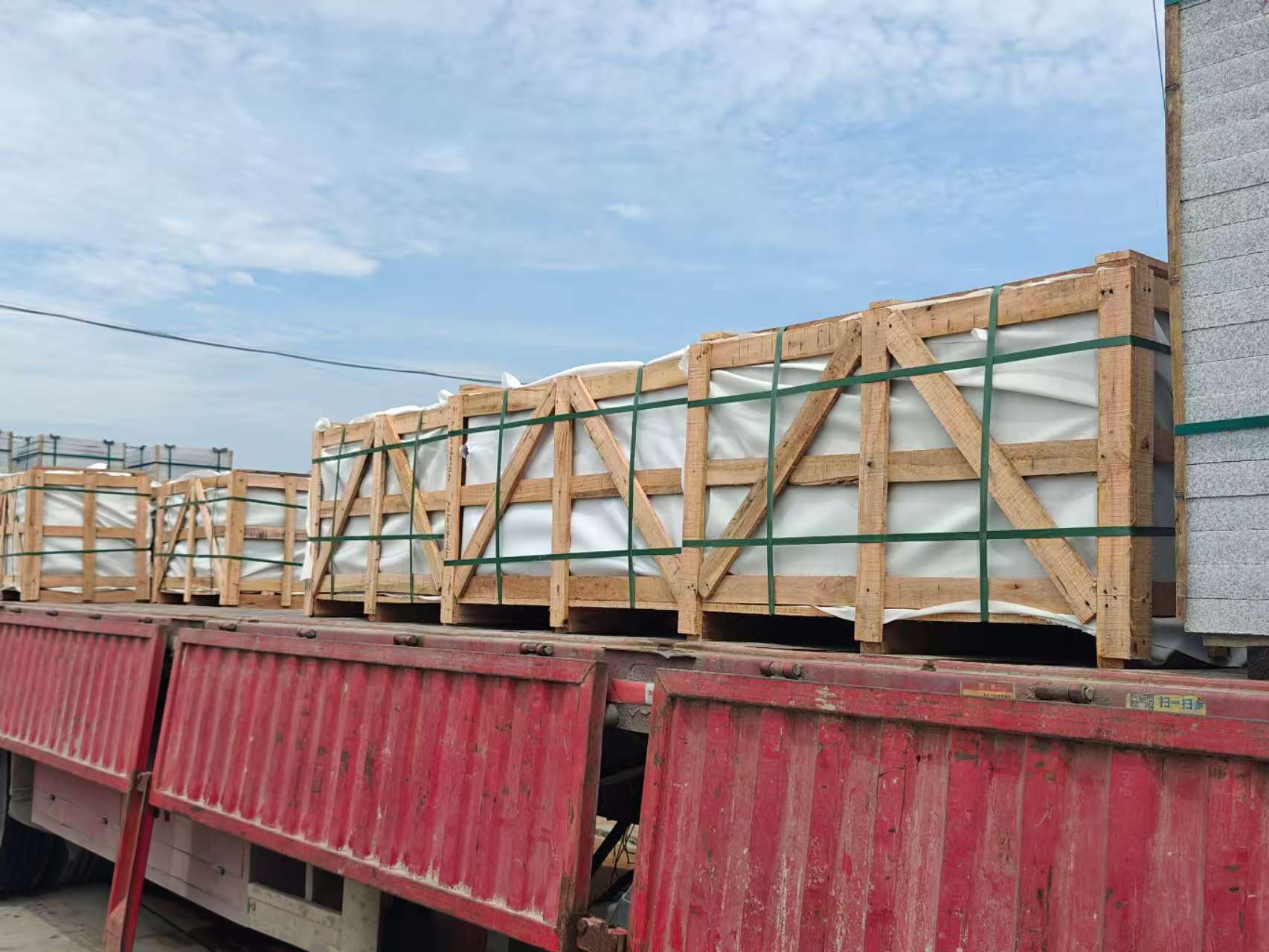 株洲 芝麻白花岗岩地铺石出口专车-泰国游