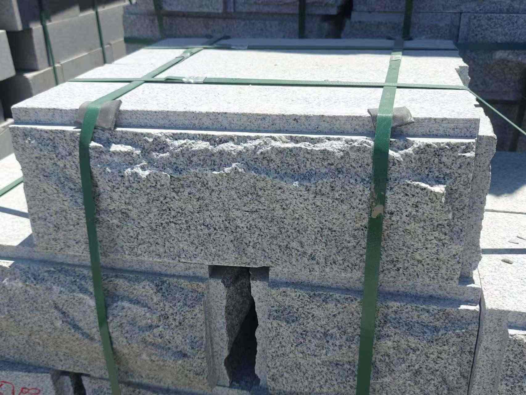 株洲 芝麻白花岗岩自然面成品