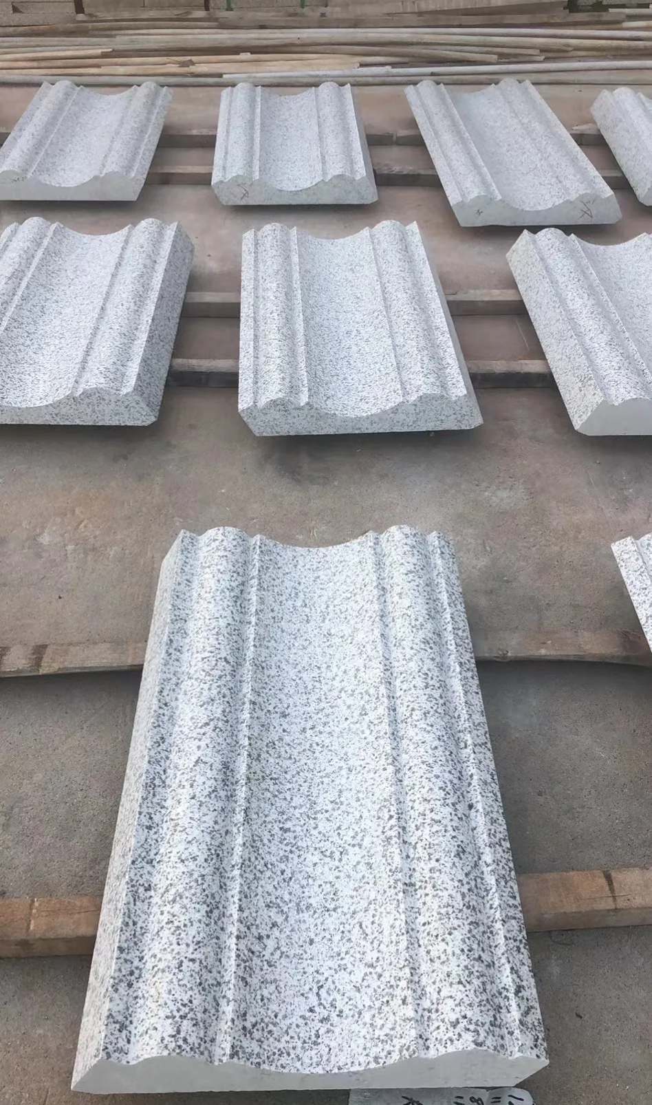 株洲 白麻花岗岩光面别墅线条