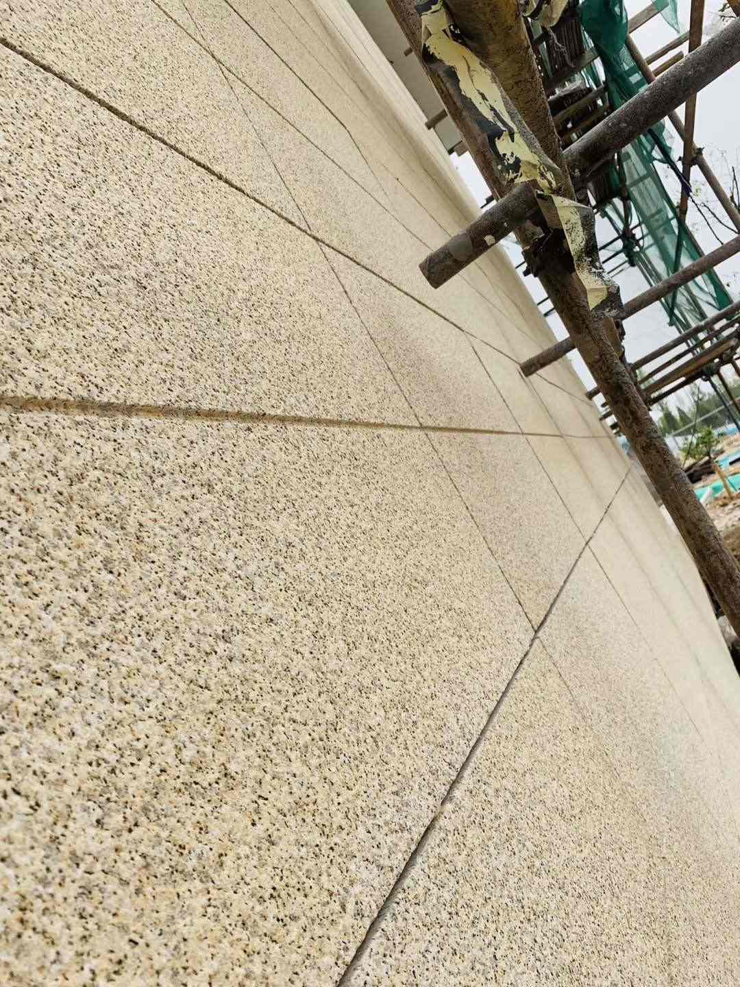 株洲 黄金麻花岗岩荔枝面外墙干挂石材效果示例