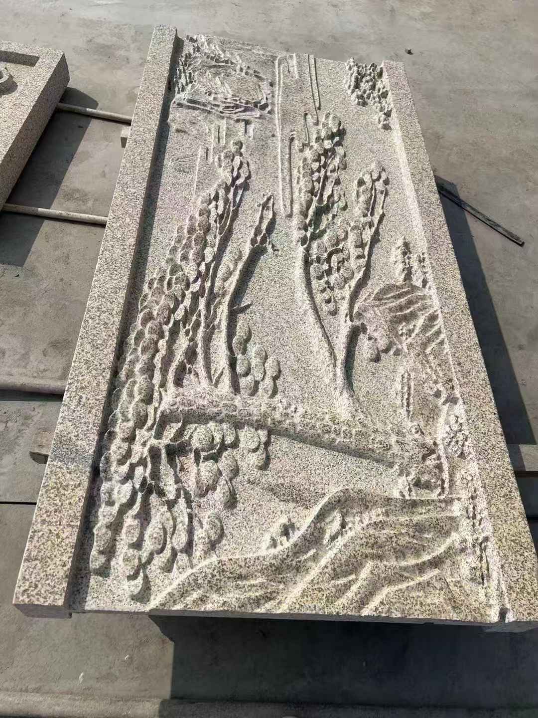 株洲 黄金麻雕刻板浮雕迎客松